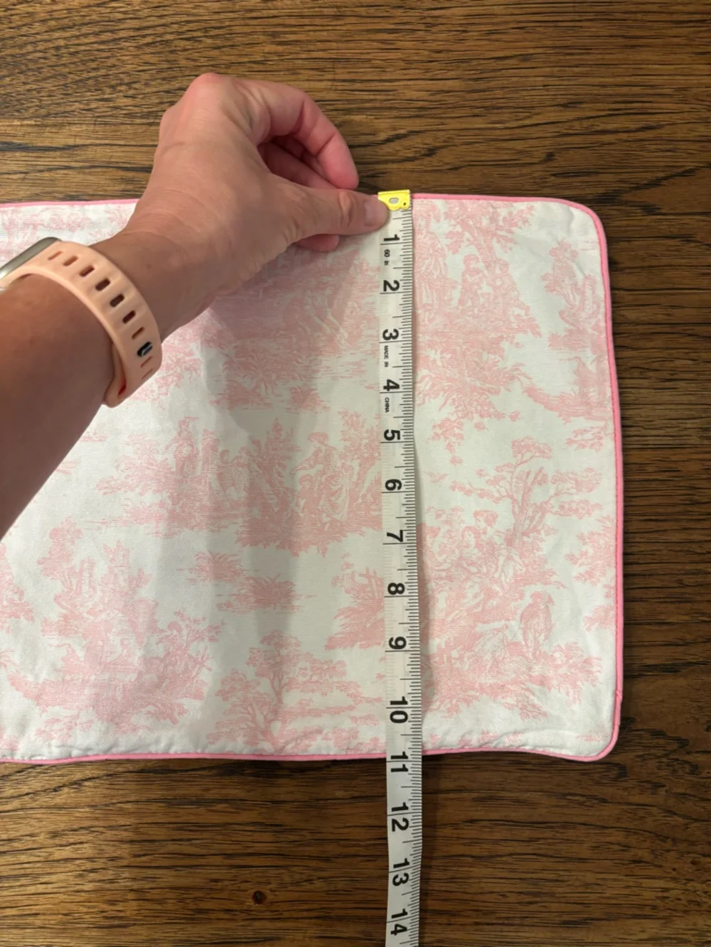 Pink French Toile Lumbar Pillow Cover 22x11 Grandmillennial Cottage Decor